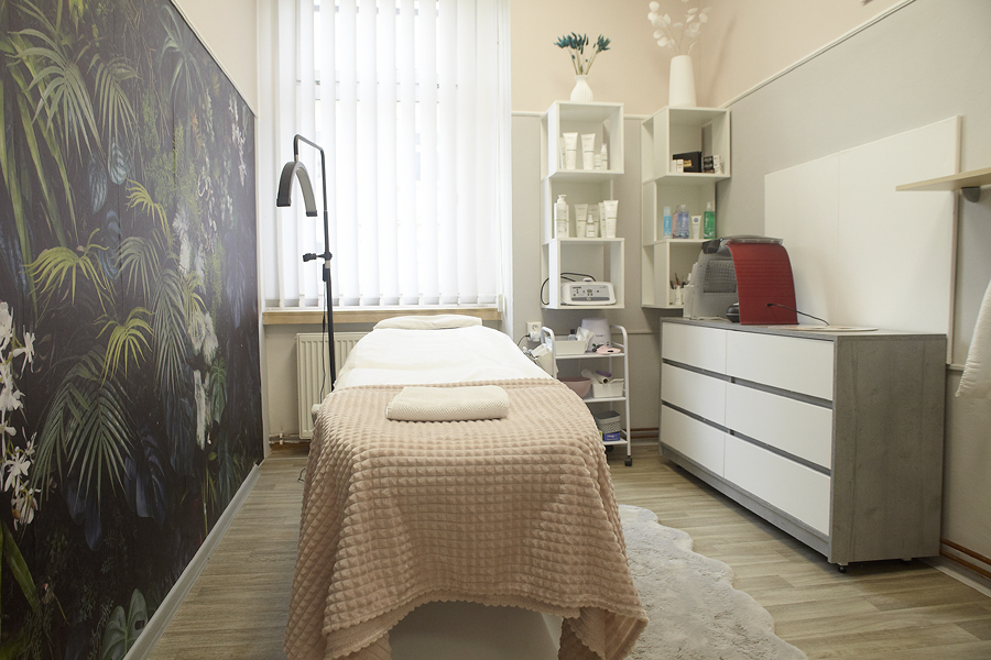 Ošetřovací místnost kosmetického salonu